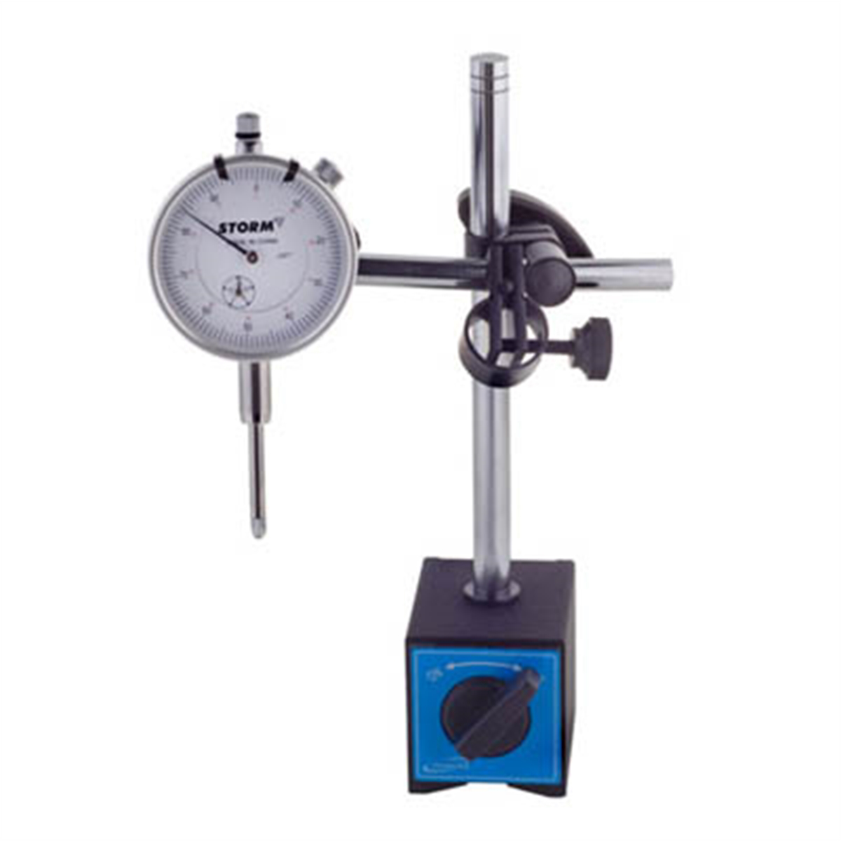 Central Tools Set Di Indicatori Con Base Magnetica On/Off – 0-1 Pollice, Graduazioni 0.001″ – Custodia Inclusa - 4