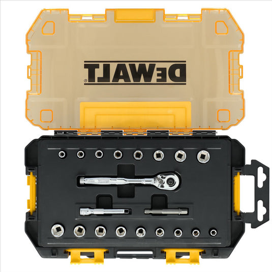 DEWALT TOUGHSERIES TOUGH BOX 1/4 in. Drive Mechanics Tool Set - 20 Piece
