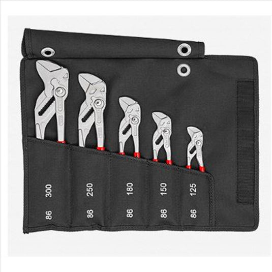 KNIPEX 5 Pc. Pliers Wrench Set in a Tool Roll