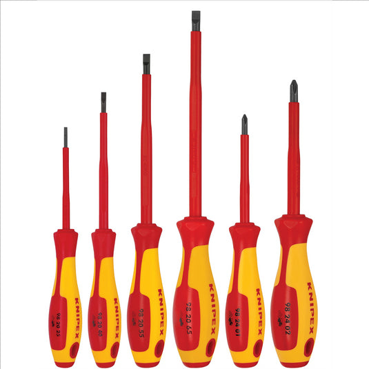 KNIPEX 6 Pc Screwdriver Set-1000V Insulated