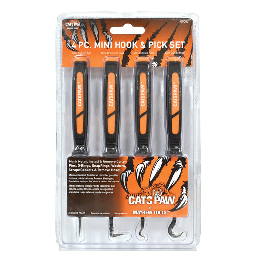 Mayhew 4PC Mini Hook & Pick Set Display