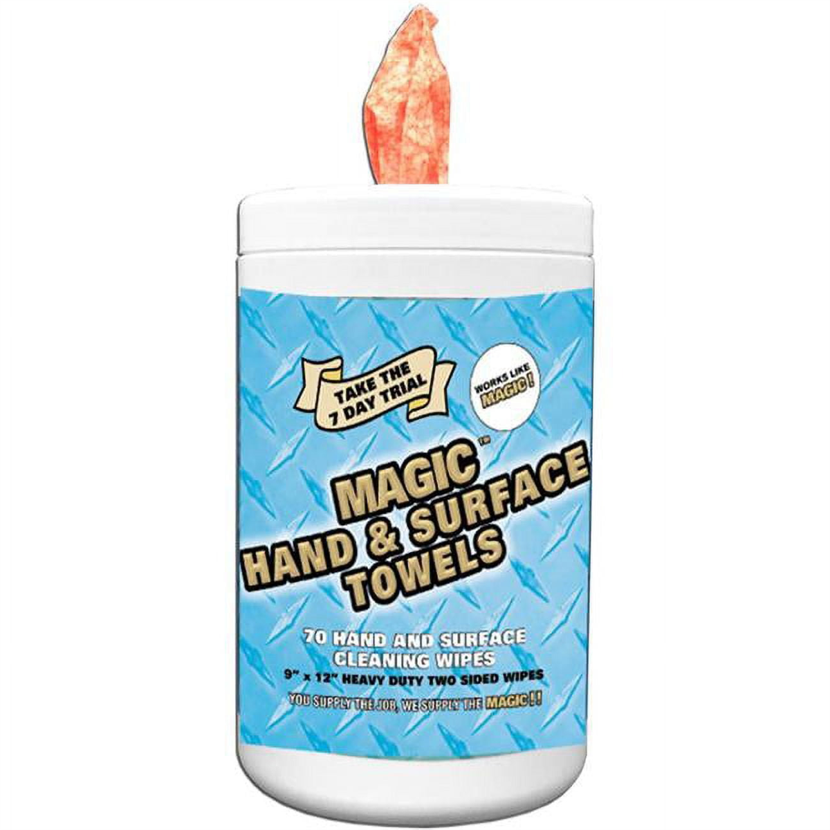 Magic Hand Cleaner Magic Hand Wipes 70 Count Tub – Mai Supplies