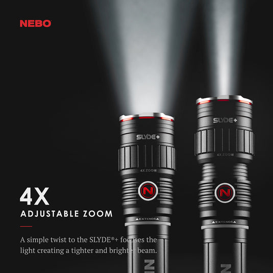Nebo Slyde King + Tactical LED Flashlight with Magnetic Base