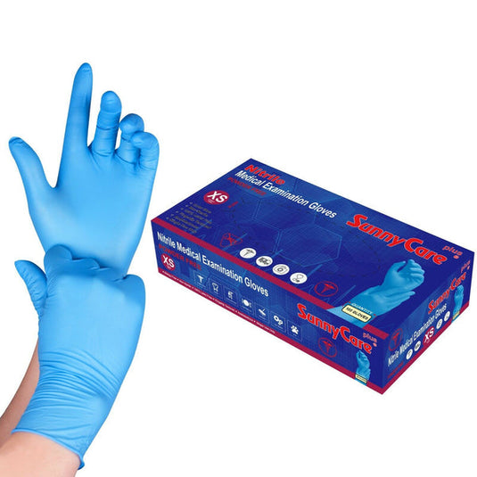 SunnyCare Plus Nitrile Examination Gloves 3 Mil