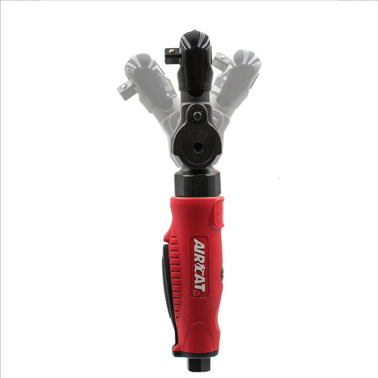 AirCat 35 ft-lb Maximum torque240 RPM Free Speed3 Position Flex Head designErgonomically designed housingFeather trigger for controlPatented quiet tuned exhaust (76 dBA)