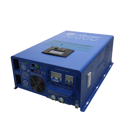 Aims Power 12000 Watt Pure Sine Inverter Charger 48 Volt Split Phase 120/240 VAC
