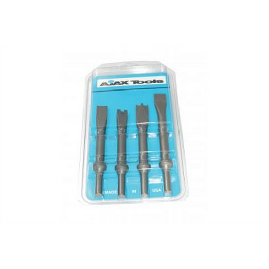 Ajax Tool Works 4 PC PNEUMATIC CHISEL SET