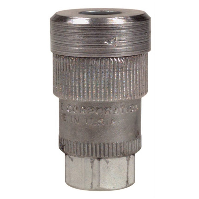 Alemite Standard Duty Quick-Detach Air Coupler; 1/4 NPTF