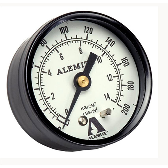 Alemite Air Pressure Gauge; Back Mount