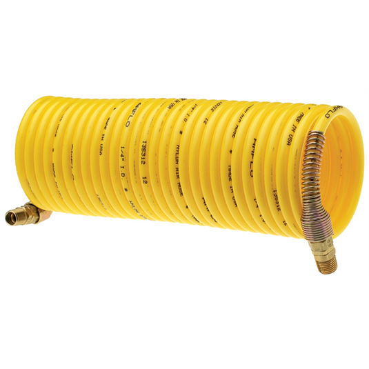Amflo Standard Recoil Hose; 1/4 in. x 25 ft.; Yellow; Di