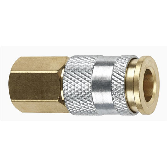 Amflo 1/4"" Coupler with 1/4"" Female threads HI-FLO Brass- Pack of 10