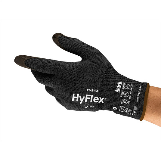 Ansell HYFLEX 11-542 LIGHTEST WGT HIGH CUT GLOVES; SZ 6