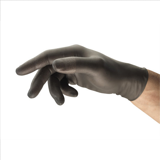 Ansell Ansell TouchNTuff 93-250 Grey Nitrile Exam Gloves with Ansell Grip; Powder-Free; 5mil; 9.5-Inch; Small (Pack of 100)
