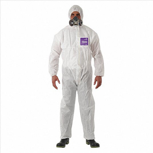Ansell ALPHATEC 681500 SERGED HOODED COVERALL SIZE L