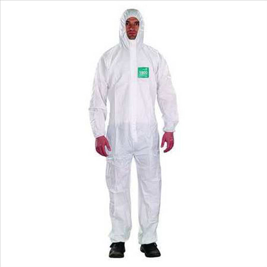 Ansell ALPHATEC 681800 BOUND HOODED COVERALL SIZE 3XL