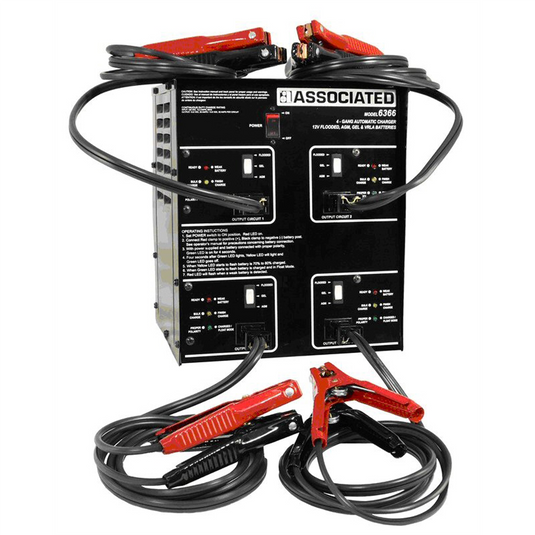 Associated 4 X 20-Amp Gang Charger for Gel; AGM; and others