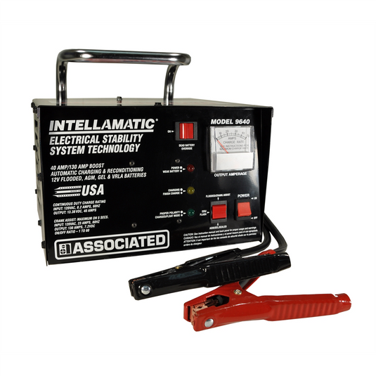 Associated Charger;12V/40A Automatic Bench w/Override Switch