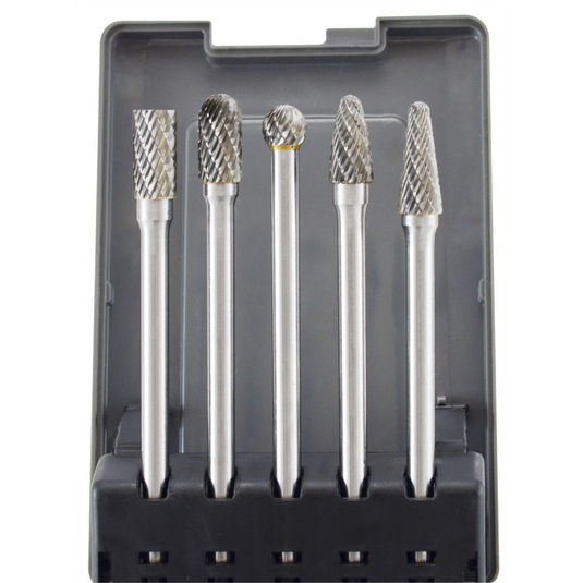 Astro Pneumatic 5pc Long Double Cut Carbide Burr Set 4.5