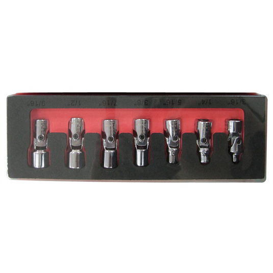 Astro Pneumatic 7pc Flex Socket Set-6 Point SAE