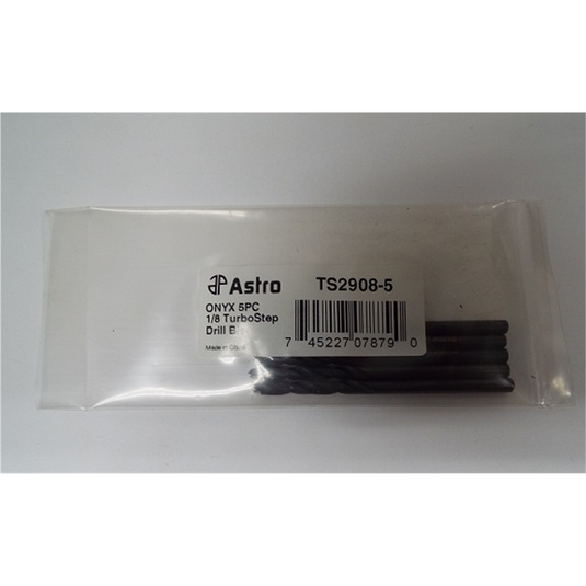 Astro Pneumatic ONYX 5pc 1/8 TurboStep Drill Bit