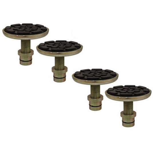 Atlas Equipment Set of 4 Single-Screw Adjustable Adapters; 1.5"" Peg Size