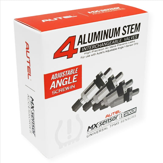 Autel 4-Pack of Metal Screw-in Valves for Adjustable Angle 1-Sensor : 4-Pack of Aluminum Screw-in Valves for Adjustable Angle 1-Sensor Only