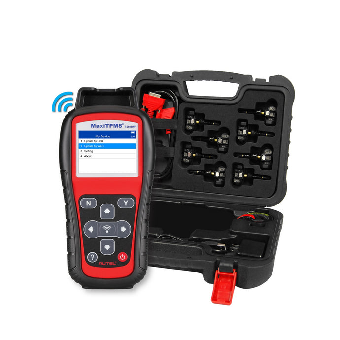 Autel TS508WFK-1 Kit: TS508WF Tool; (8) 1-Sensors : The TS508WFK-1 Kit includes one TS508WF Tool and (8) 1-Sensors