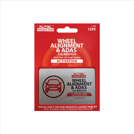 Autel Ultra ADAS Wheel Alignment Upgrade : MaxiSYS Ultra tablet ADAS Wheel Alignment software Update Card