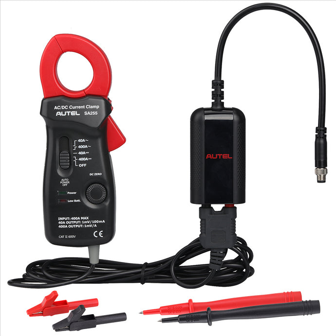 Autel Battery Tester Accessory Kit : Battery Tester Accessory Kit includes digital multimeter and 400A Current Clamp