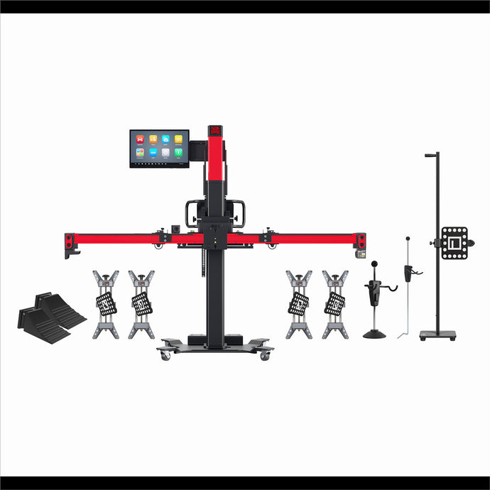 Autel MaxiSYS ADAS IA900WA Alignment and ADAS Calibration Frame : Dual purpose four-wheel alignment and ADAS calibration frame with touchscreen