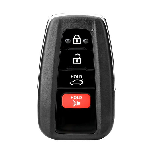 Autel MaxiIM IKEY IKEYTY8A4TP : Toyota-styled 8A-chipped IKEY with four buttons; Lock; Unlock; Trunk; Panic.