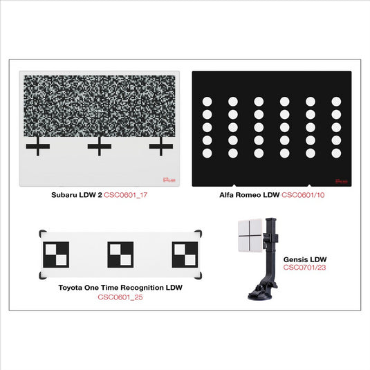 Autel ADAS Lane Departure Package 3 : LDWTARGET3 Pkg with LDW targets for Hyundai Genesis; Toyota; Subaru; Alfa Romeo