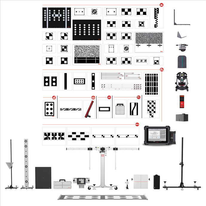 Autel MA600 All Systems 2.0 T : MA600 All Systems: Frame; Calibration Cmpnts; MS909 Tablet and ADAS Upgrade