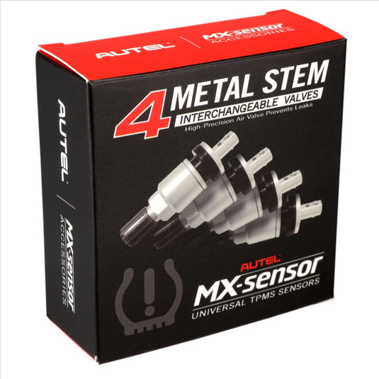 Autel 4 Metal Press-in Valve Stems for 1-Sensor : Box of 4 Metal Press-in Valve Stems for 1-Sensor