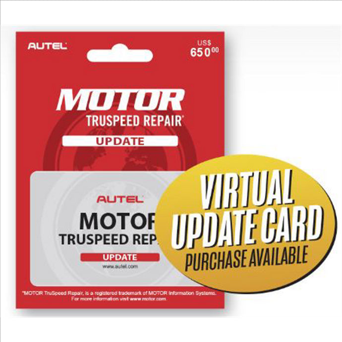 Autel Virtual MOTOR TruSpeed Update Card : MOTOR TruSpeed Repair Data Access