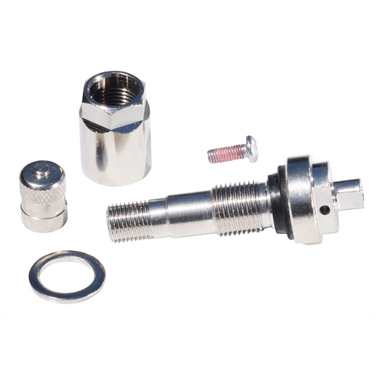 Bartec USA TPMS Snap-in Chrome Valve Service Kits (10 kits/box)