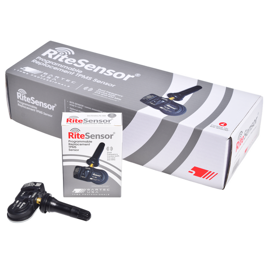 Bartec USA RITE-SENSOR Sleeve pack - 10 sensors boxed w/Rubber valve stem (Grey Box)