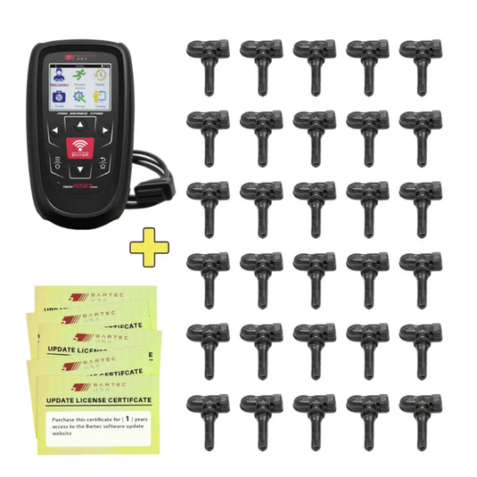 Bartec USA Bartec Tech550PRO Tool w/OBDII Cable; and 30 RITE-SENSORS with rubber stems only