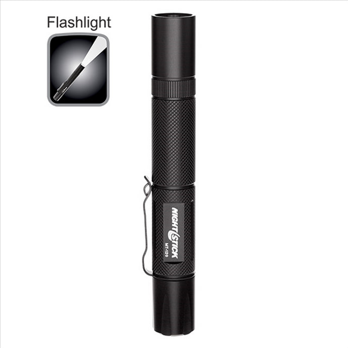 Bayco Mini-TAC Flashlight - Black - 2 AA Batteries