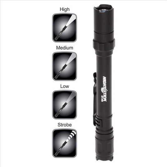 Bayco Mini-TAC Pro Flashlight - Black - 2 AAA Batteries