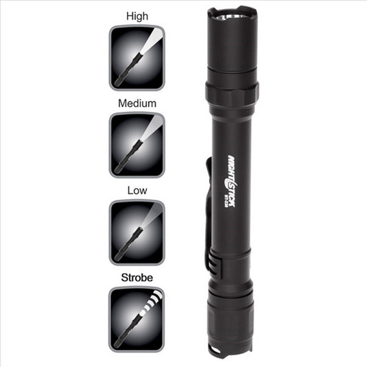 Bayco Mini-TAC Pro Flashlight - Black - 2 AA Batteries