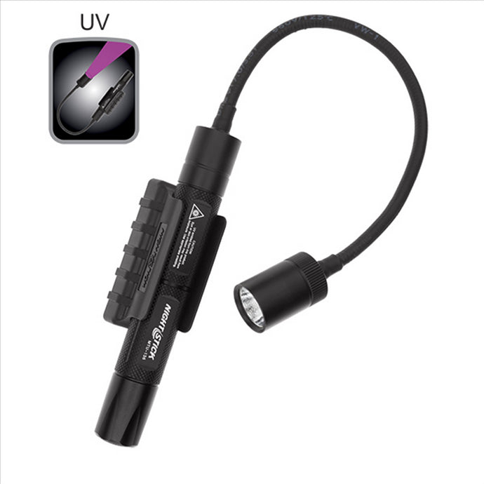 Bayco Mini-TAC Gooseneck UV - Black -  2 AA