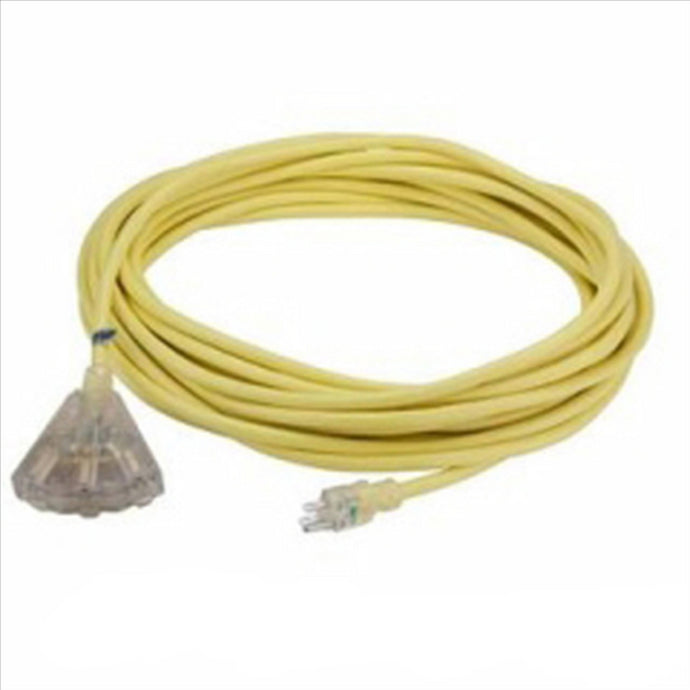 Bayco 50' 12/3 Ext Cord Triple Tap