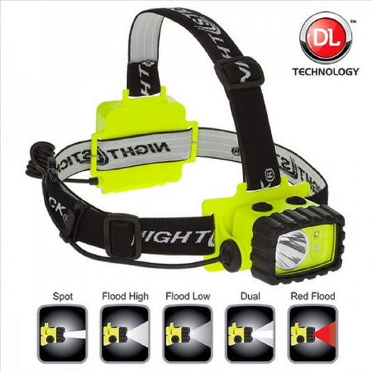 Bayco BAYCO NIGHTSTICK CREE LED HEADL AMP WHITE AND RED LED'S HI-VIZ GREEN BASE