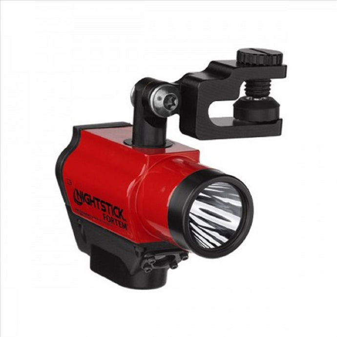 Bayco Helmet-Mounted Dual-Light Flashlight - Red