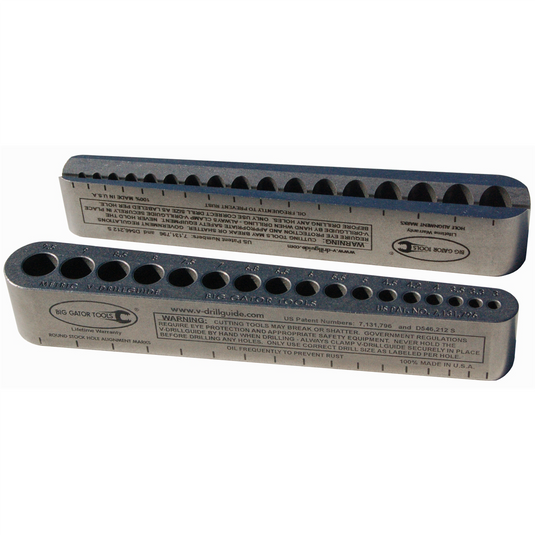 V-Drill Guide; Metric sizes 3mm to 9.5mm