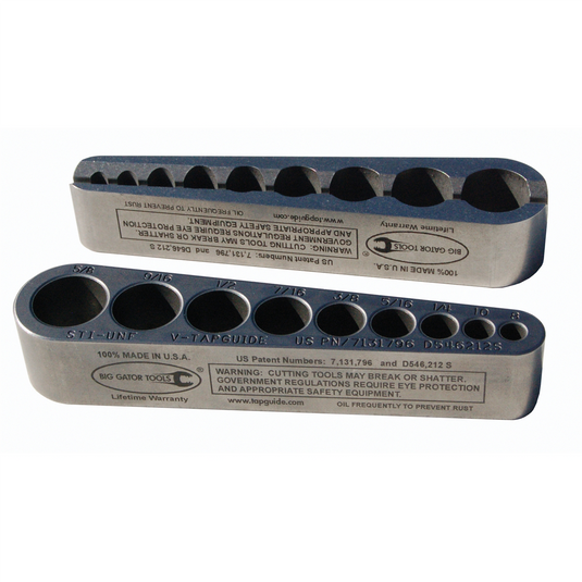 V-Tap Guide / STI; Standard UNF sizes; 8-36 to 5/8