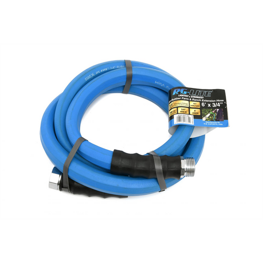 BluBird AG-Lite Rubber Water Hose Lead In 3/4"" x 6'