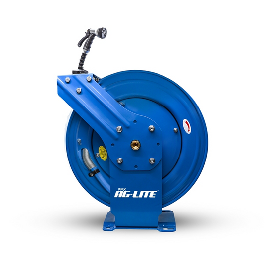 BluBird AG-Lite Rubber Water Hose Reel Dual Arm Assembly 3/4"" x 65'