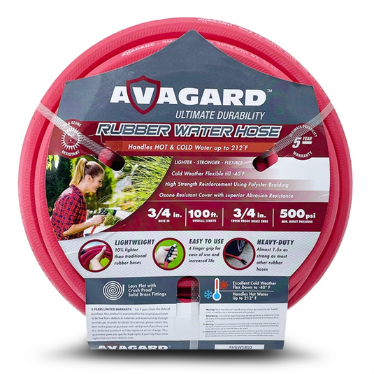 BluBird Avagard Rubber Water Hose Assembly 3/4"" x 100'